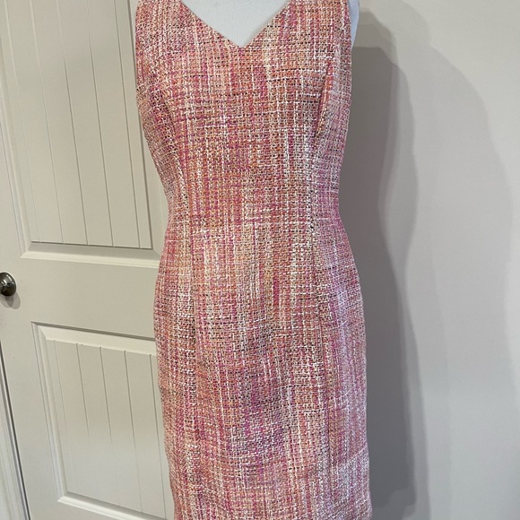 Talbots Multicolor pink Tweed Fabric 2 piece suit - Picture 2 of 9